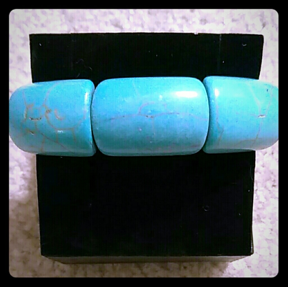 Turquoise chunky bracelet